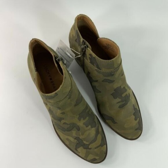 Lucky Brand Waterproof Brintly2 Bootie Suede Camouflage Ankle 7 - Picture 13 of 14